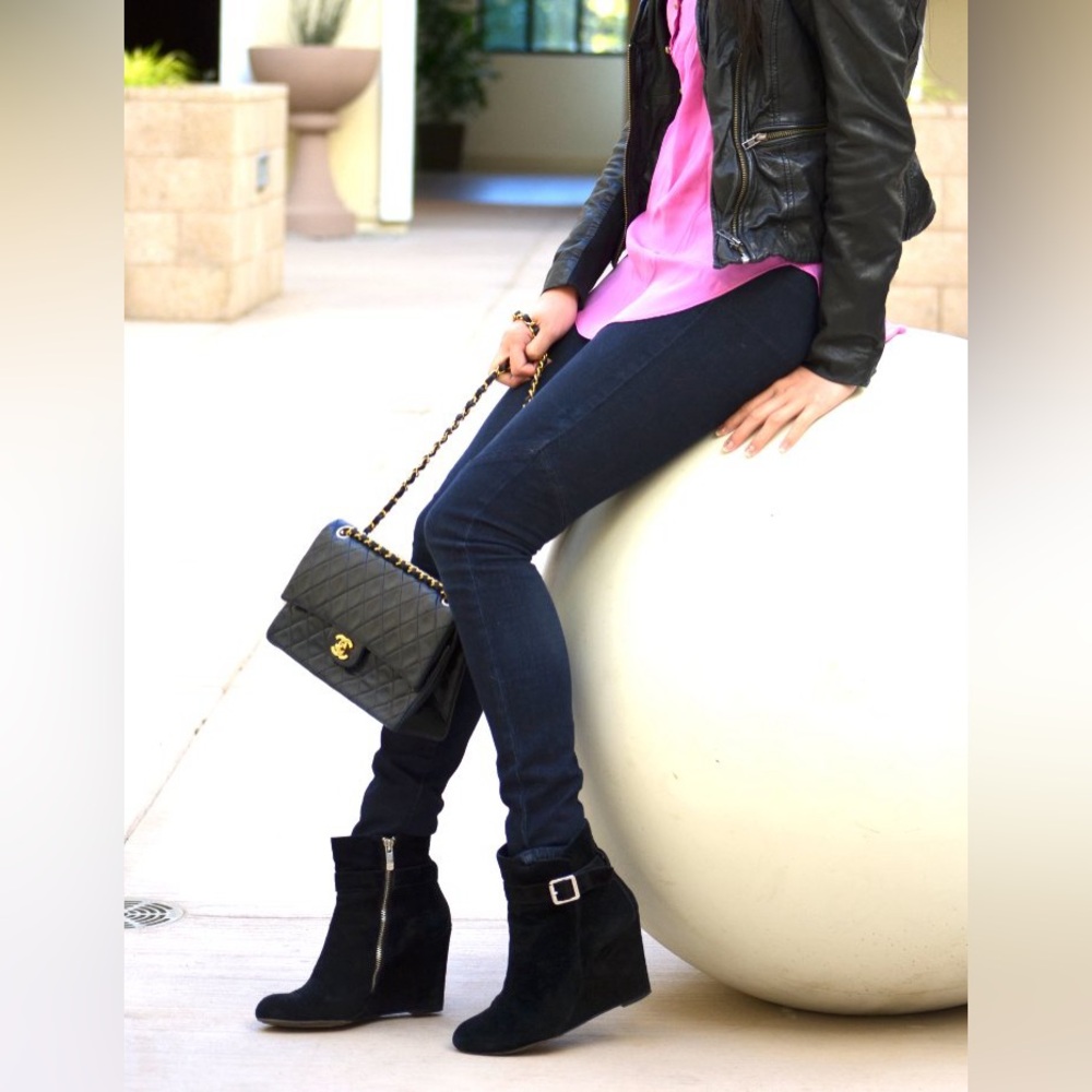 Vince Camuto Dena Suede Wedge Bootie
